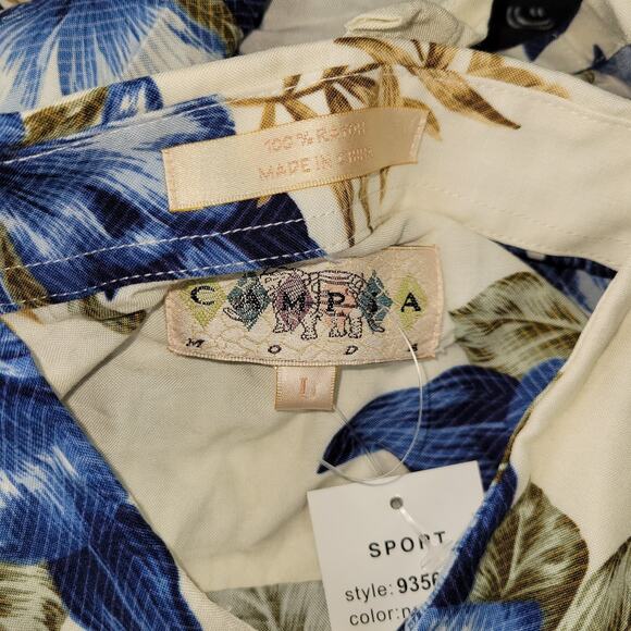 Vintage Hawaiian Shirt Mens Sz Large Lot of 5 Rayon Linen Silk NWT Y2k Summer - Picture 11 of 12